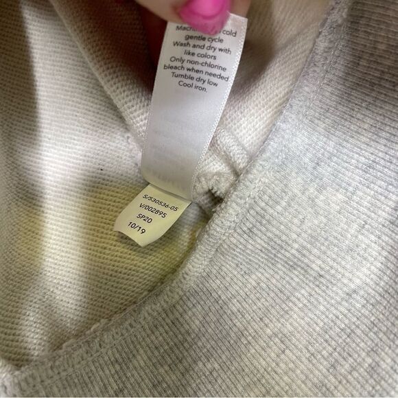 Athleta Moonrise Split Back Hoodie Heathered Grey XS - Picture 6 of 6